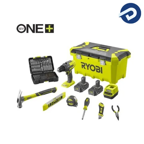 Ryobi aku buš. R18DD3-220TAH(ONE+ 18V,2x2Ah,set ruč.alata)