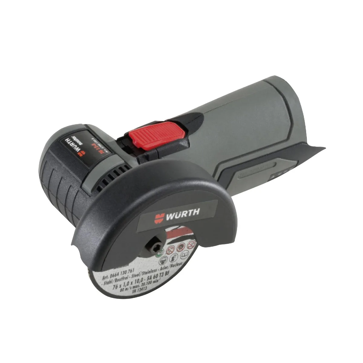 Würth aku kutna brusilica TG 12-A 76 mm (bez baterije i punjača) — Ø 76 mm