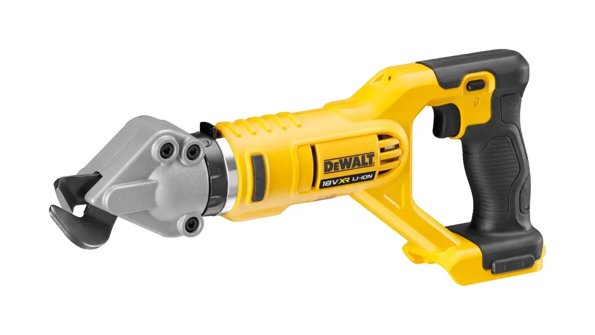 DeWalt aku škare za lim DCS496N 18 V XR — čelik 1,3 mm, inox 1 mm, bez baterije