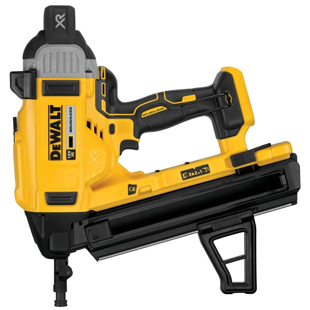 DeWalt aku čavličar za beton DCN890N 18 V XR — čavli 13–57 mm, bez baterije, kovčeg
