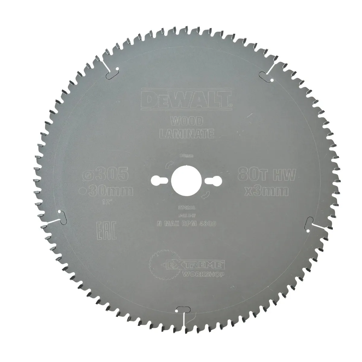 DeWalt list kružne pile DT4288 EXTREME — 305 × 30 mm, 80 zubi, za aluminij i plastiku