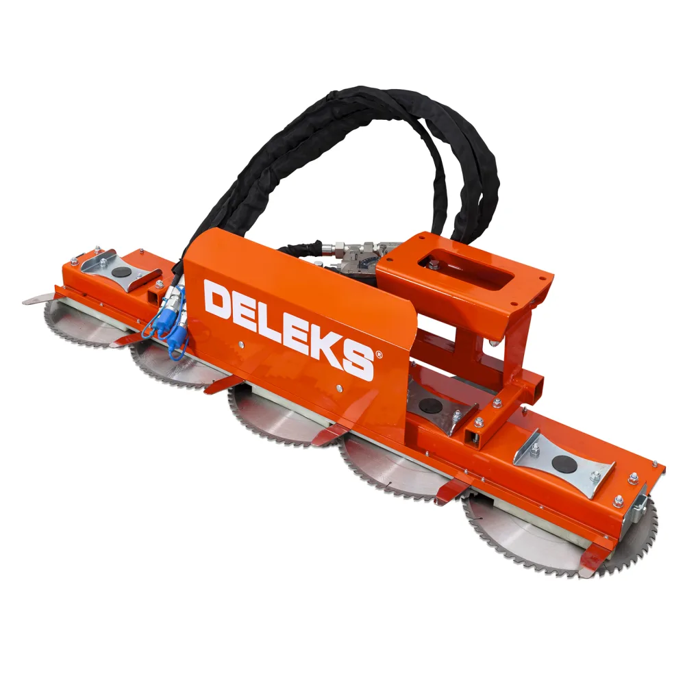 Kružna pila s 5 diskova za bager i hidrauličnu ruku DELEKS HRDISC5 i CUTTER5 – 160 cm