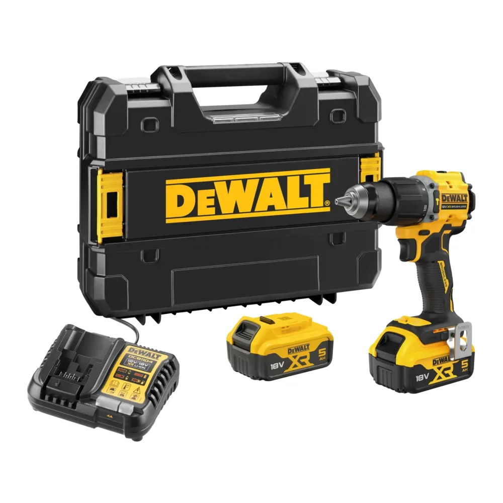 DeWalt aku udarna bušilica-odvijač DCD799P2T 18 V XR — 74 Nm, 2 × 5,0 Ah, TSTAK