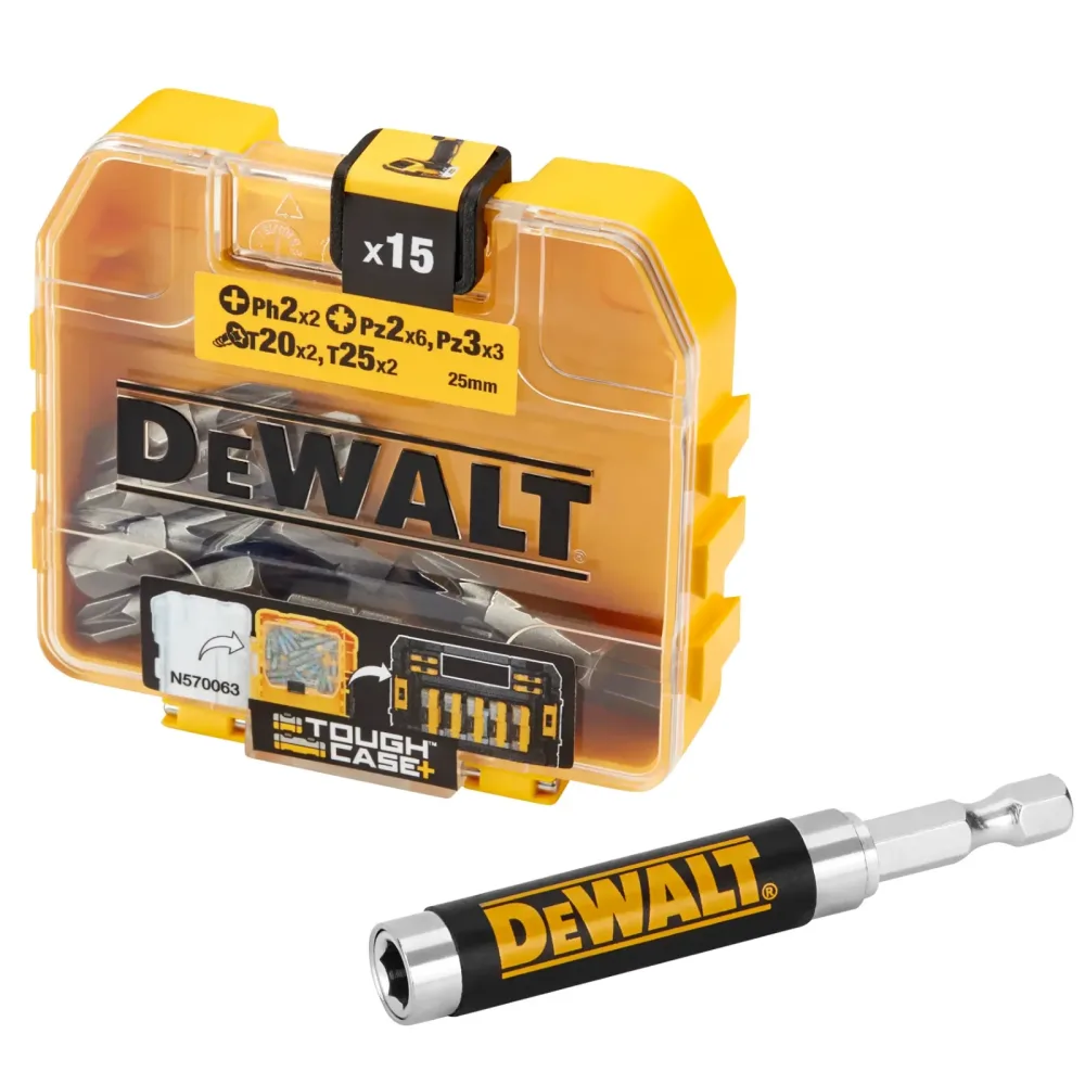 DeWalt set bitova s magnetskom vodilicom DT71511 — 16 kom