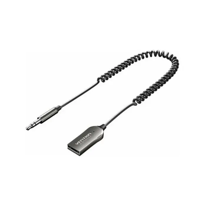 USB auto prijemnik Vention Bluetooth 5.4 audio prijemnik sa spiralnim kabelom 1