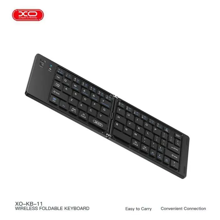 Bežična sklopiva tipkovnica za PC XO KB11 black