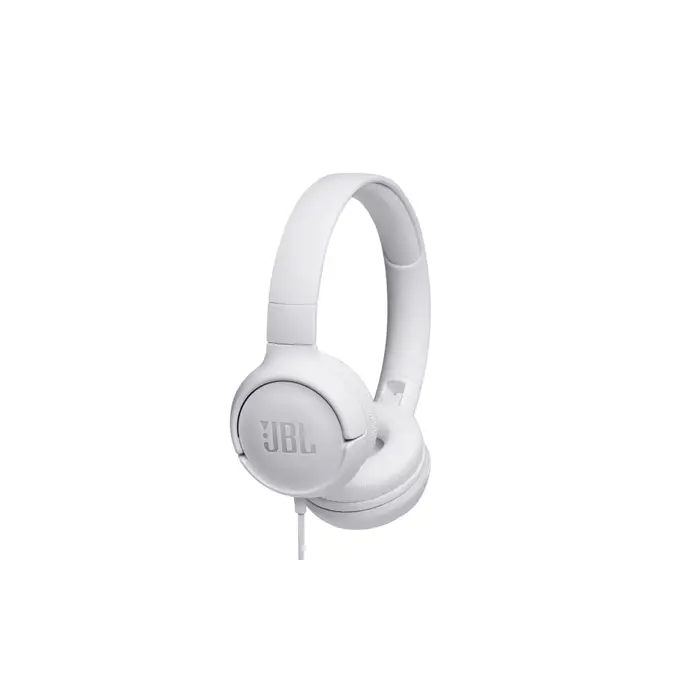 Slušalice JBL tune žične naglavne sklopive s mikrofonom T500WHT bijele blister