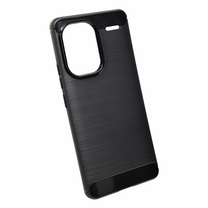 Maskica +CLASS TPU karbon mat za Xiaomi Redmi Note 13 Pro Plus 5G crna