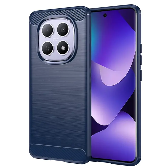 Maskica +CLASS TPU karbon mat za Xiaomi Redmi 15 4G, 5G 171mm plava
