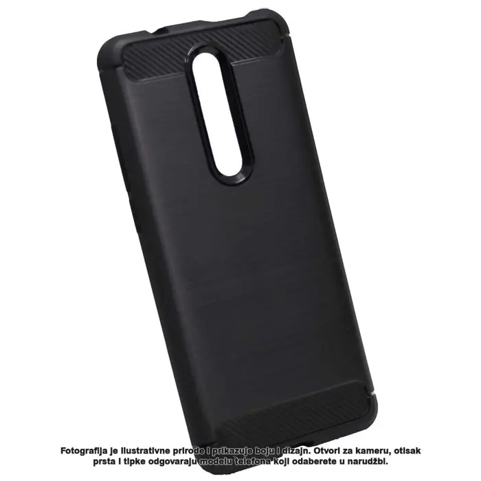 Maskica +CLASS TPU karbon mat za Samsung A32 5G, A326 crna