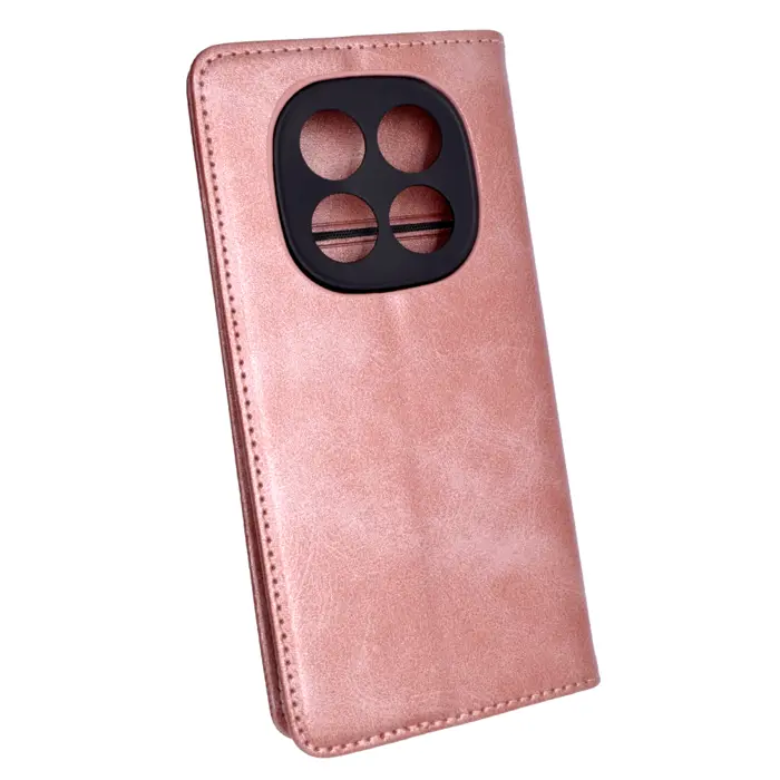 Torbica +CLASS Flip H za Xiaomi Redmi Note 14 Pro Plus 5G magnetic roza