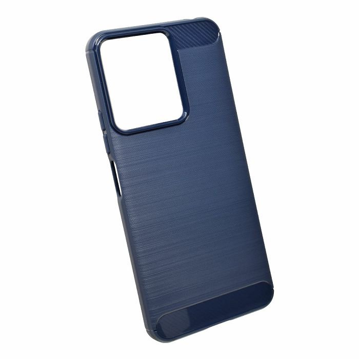 Maskica +CLASS TPU karbon mat za Xiaomi Redmi 13C, Poco C65 plava