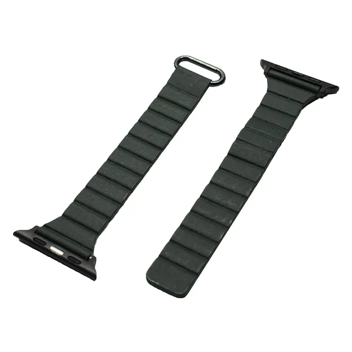 Remen za ap Watch 42 44 45 49mm slim na magnet 201mm / 15mm T. zeleni