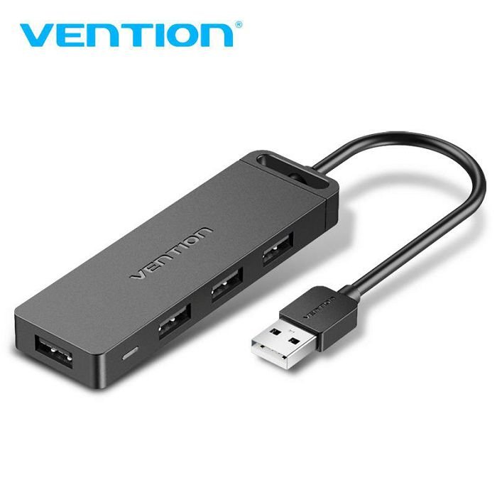 Hub USB na 4 * USB 2.0 i mikro za napajanje Vention chmbf 1 m crni