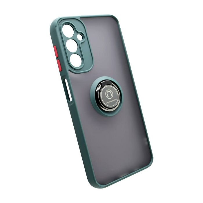 Maskica +CLASS TPU N-ring za Samsung A14 4G, A145, A14 5G, A146 tamno zelena