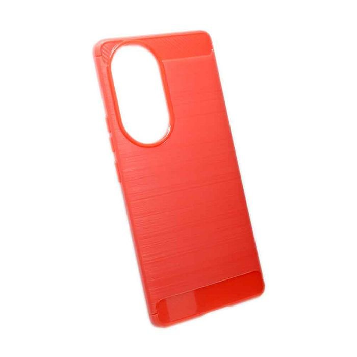 Maskica +CLASS TPU karbon mat za Honor 90 crvena