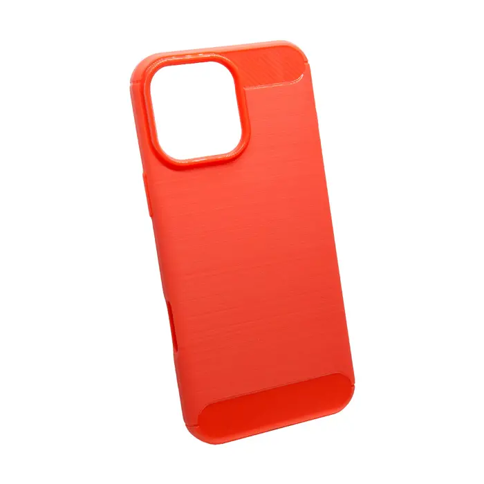 Maskica +CLASS TPU karbon mat za iPhone 16 Pro Max crvena