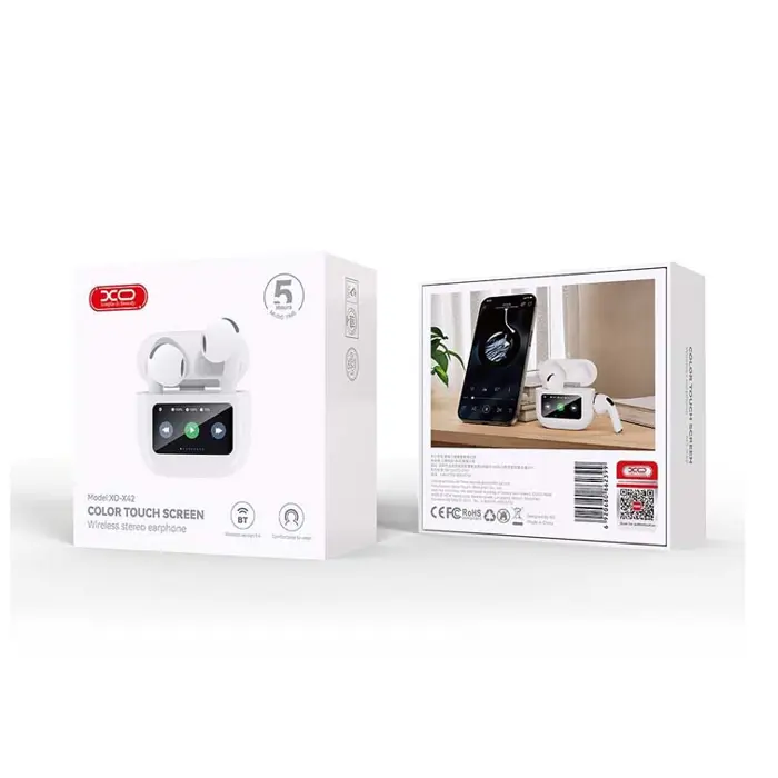 Slušalice pods XO 6. generacije TWS eco-Smart screen X42 Pro bijele