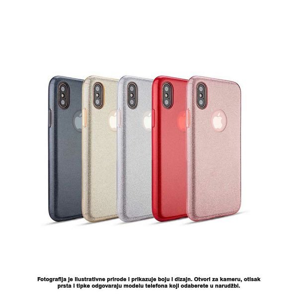 Maskica +CLASS TPU glitter za Xiaomi Redmi Note 11S 5G, 11T 5G, M4 Pro 5G roza