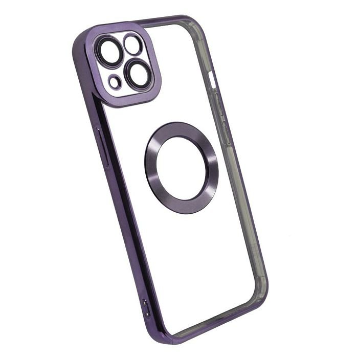 Maskica +CLASS TPU chrome za iPhone 13 ljubičasta