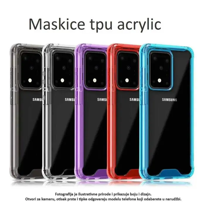 Maskica +CLASS TPU acrylic za Samsung A17 5G, A176 ljubičasta
