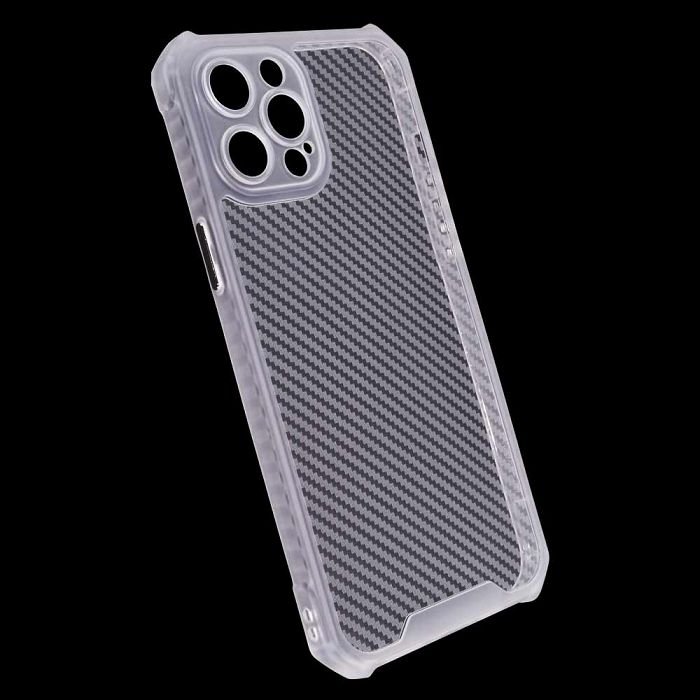 Maskica +CLASS TPU fiber za iPhone 12 Pro Max bijela