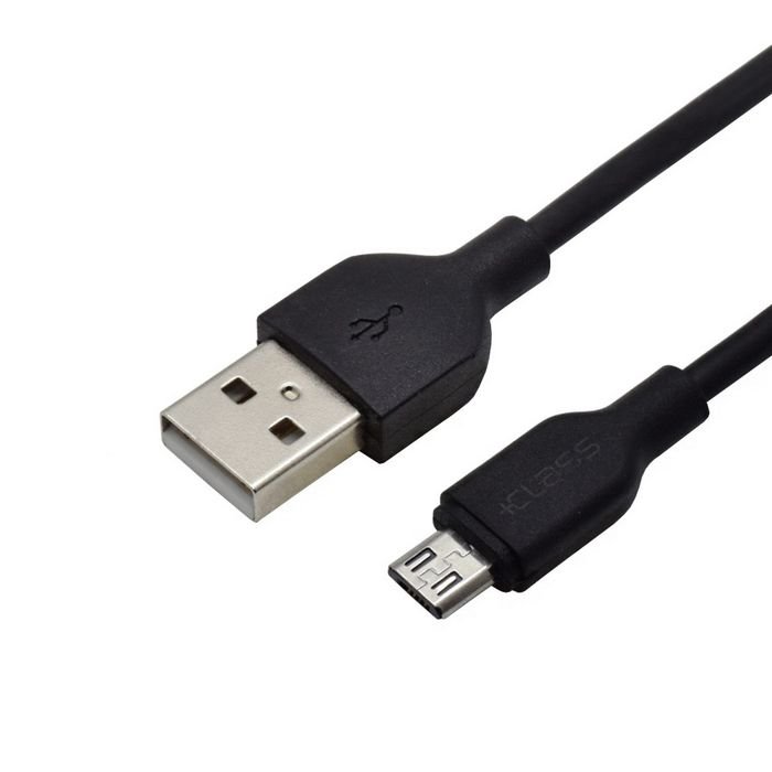 USB kabel +CLASS mikro, USB na mikro dužine 3 m crni