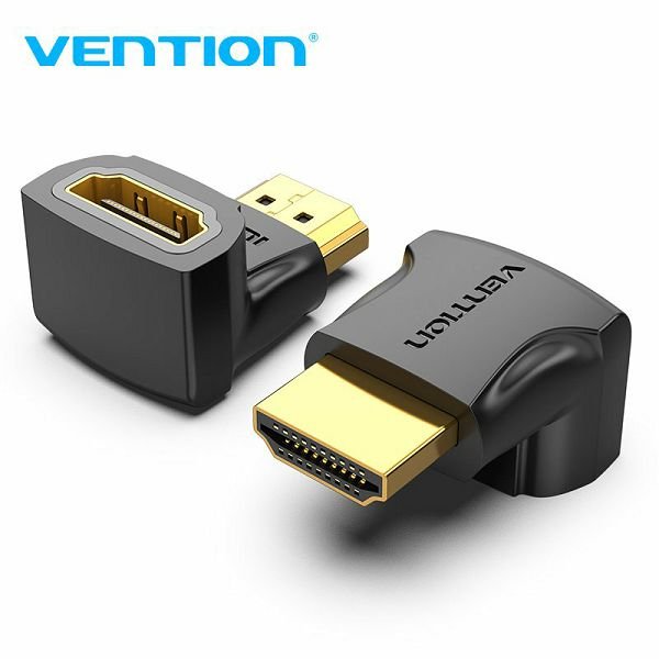 Adapter HDMI muški na HDMI ženski kutni Vention 90° AIOB0 crni