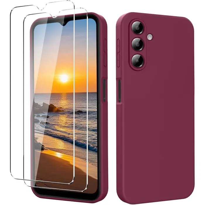 Maskica +CLASS silicone Edge za Samsung A17 5G, A176, vino crvena