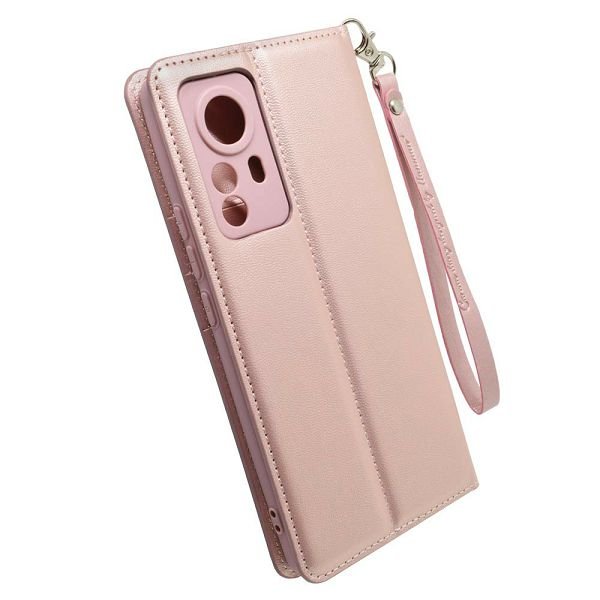 Torbica hanman Flip H za Xiaomi 12 Pro magnet roza