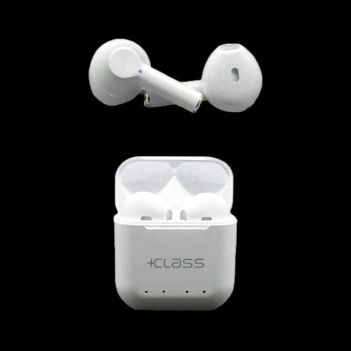Bluetooth stereo slušalice +CLASS D036 TWS BT5.0 bijela