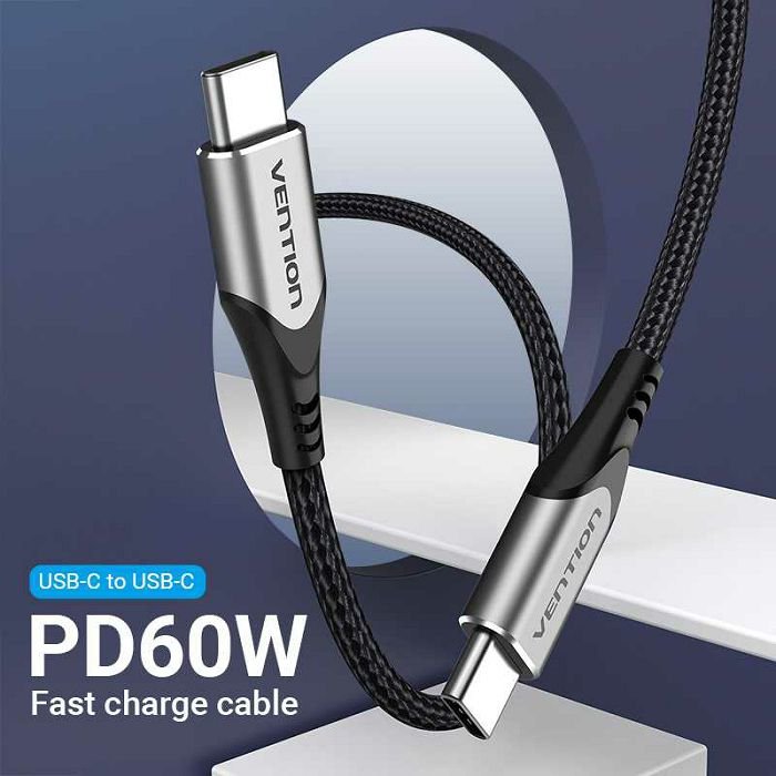 Tip C kabel 2.0 tip C muški na tip C muški Vention 2 m tadhh alu
