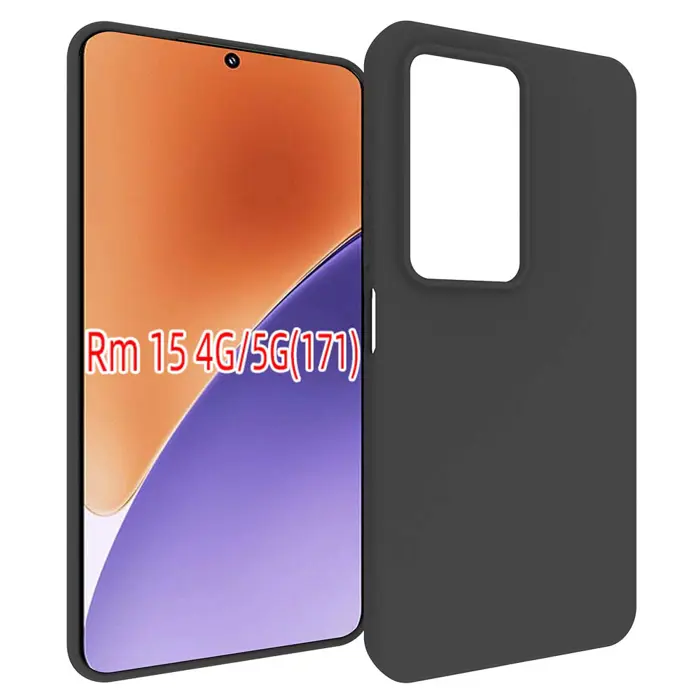 Maskica +CLASS silicone Edge za Xiaomi Redmi 15 4G, 5G 171mm crna