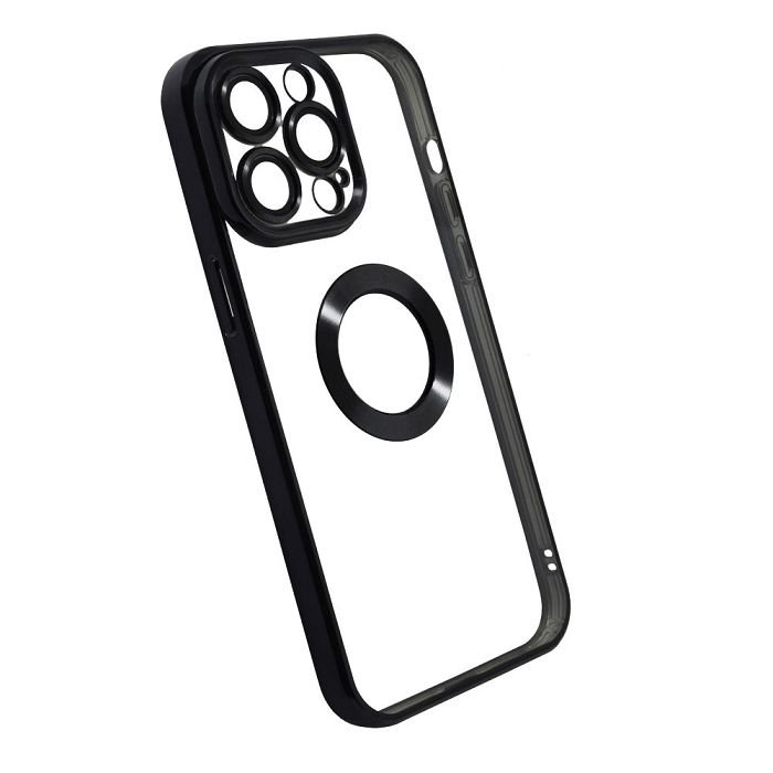 Maskica +CLASS TPU chrome za iPhone 14 Pro Max crna