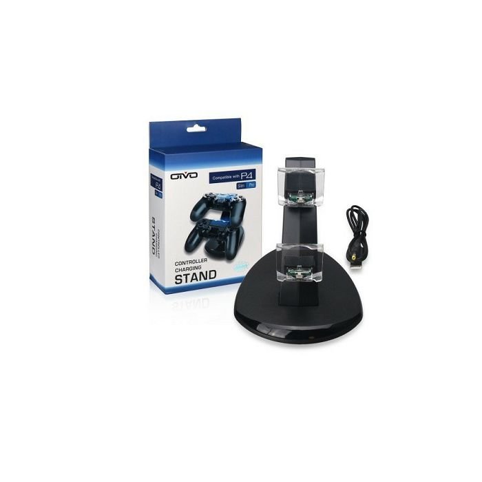 Punjač dual dock za PS4 kontrolere vertikalni oivo IV-P4002