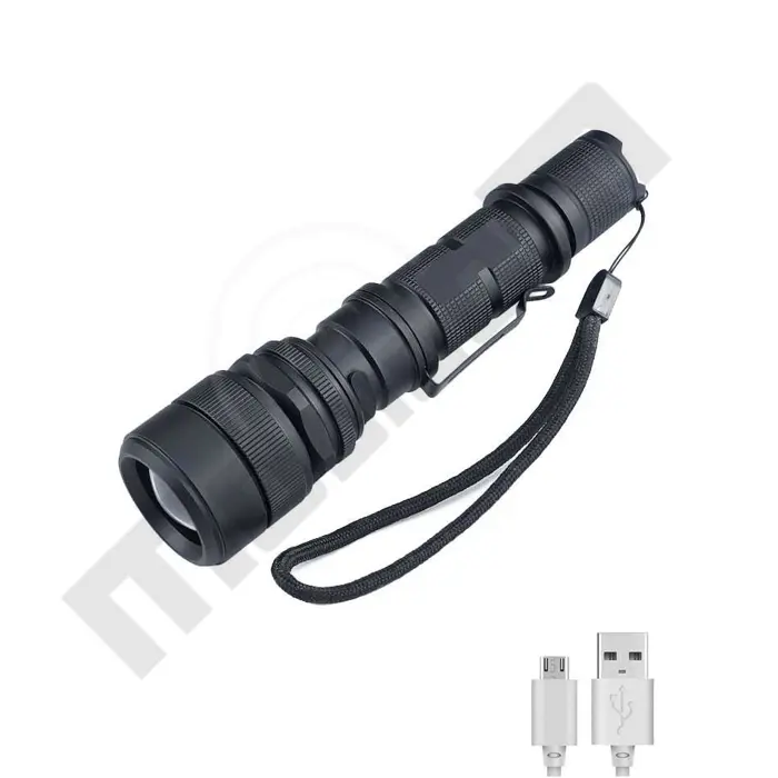 Ručna LED lampa punjiva mikro USB 603 14.5 cm