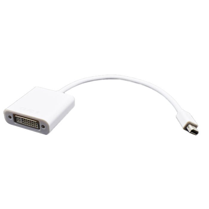 Adapter Mini display port na DVI bijeli