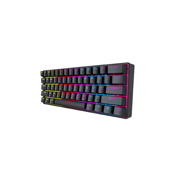 Tipkovnica gaming žična mehanička Fantech atom 61 red sw. MK211 crna
