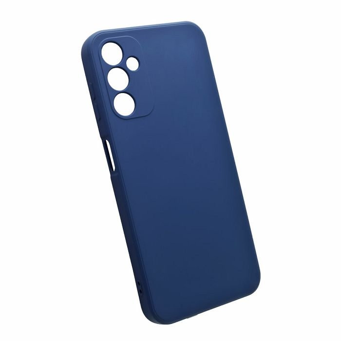Maskica +CLASS silicone Edge za Samsung A14 4G A145, A14 5G A146 tamno plava