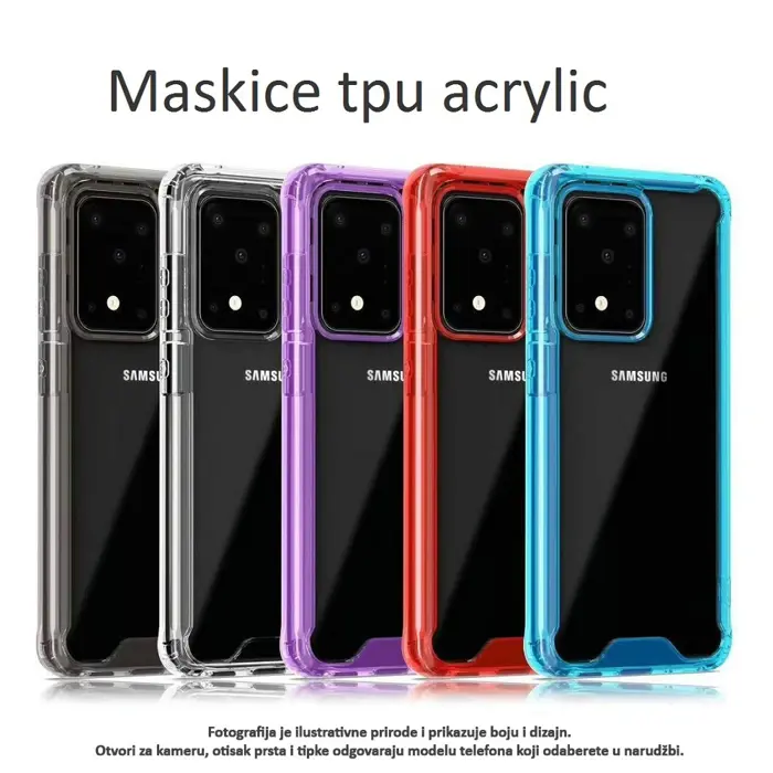 Maskica +CLASS TPU acrylic za iPhone 7 Plus, iPhone 8 Plus prozirna